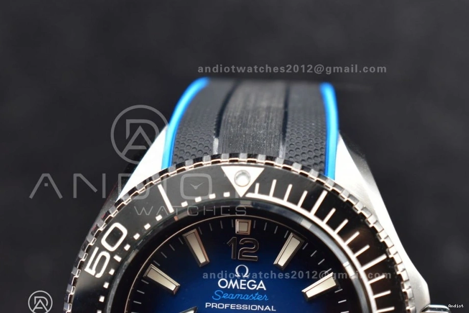 Ultra Blue 1:1 Ceramic 6000M Rubber Black Black SS Seamaster Dial TF Strap Best A2824 Bezel Deep Edition on 1218